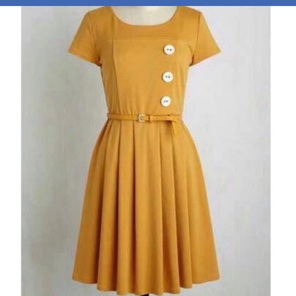Gold ModCloth dress